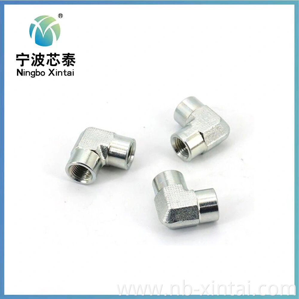 7n9 High Pressure 1 8 NPT to 5 16 Barb 90 Degree Hydraulic Adapters